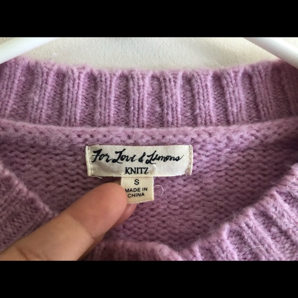 Host Pick For Love and Lemons Mia Pointelle Sweater Small - Picture 9 of 11